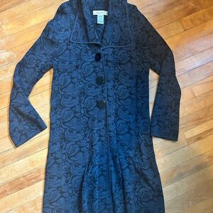 Nine West Navy and Black Textured Jacket